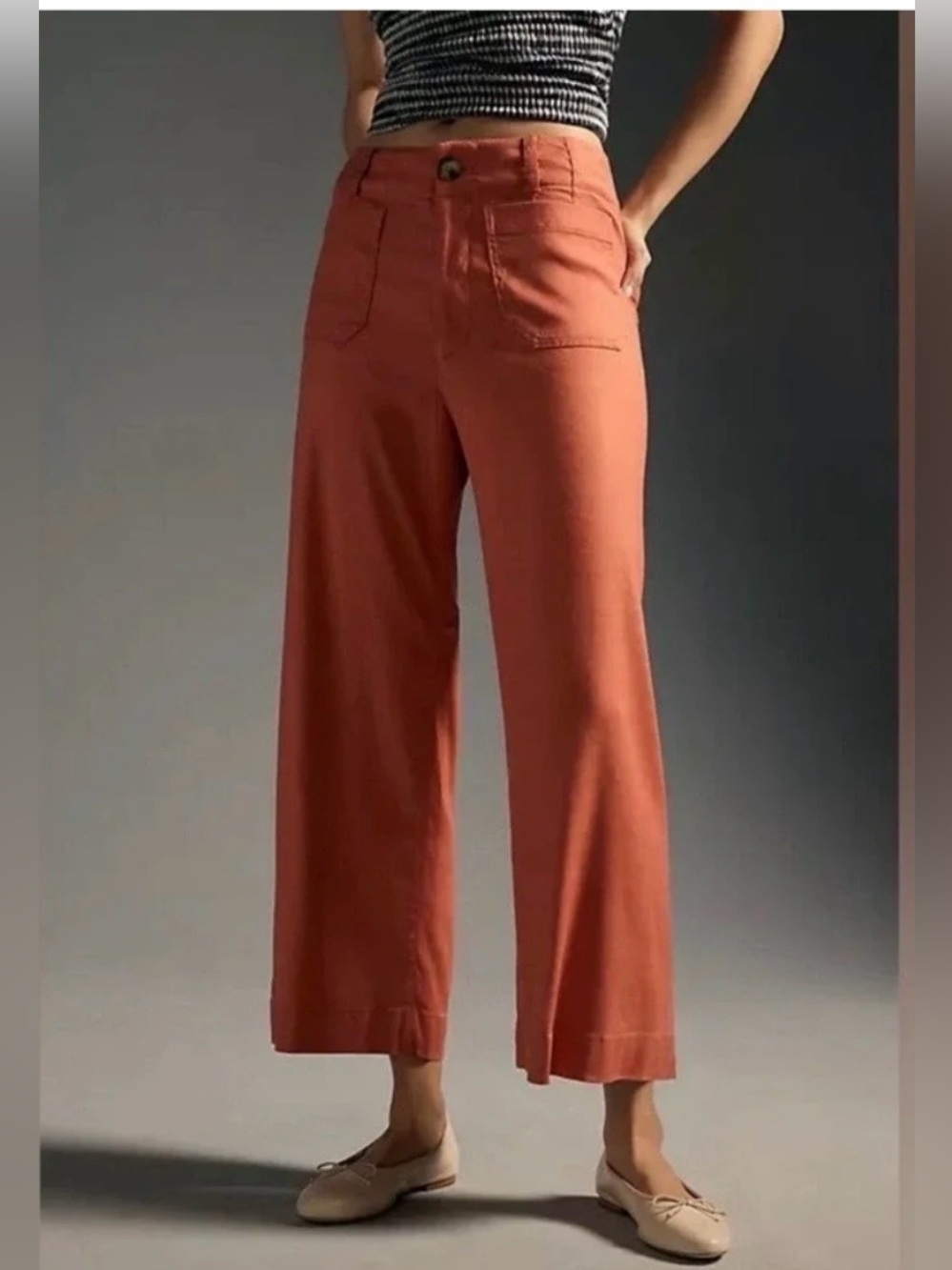 Anthropologie Maeve The Colette Wide Leg Crop Pants 2P